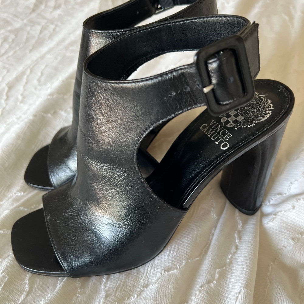 Vince Camuto Black Patent Leather Heels - Picture 9 of 14